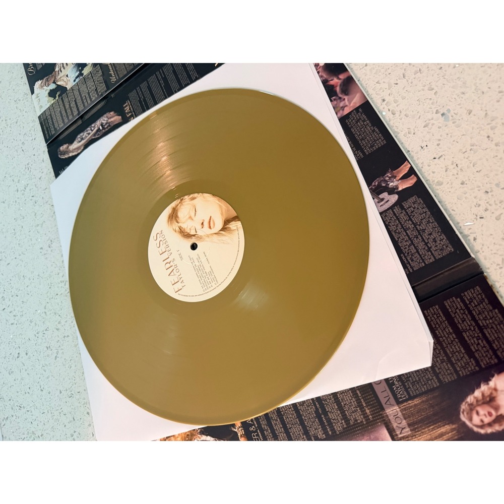Taylor Swift Fearless Taylor's Version Gold 3LP Vinyl Record Set 2021 - Picture 10 of 12